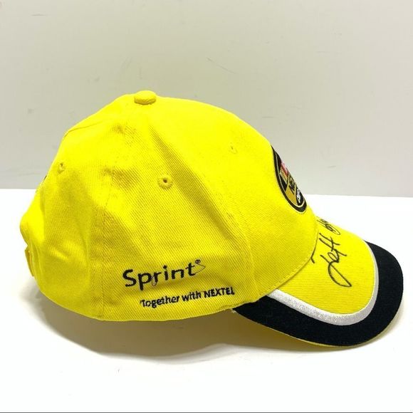 2006 Nascar Nextel Cup Series Hat Mens Yellow Sprint Strapback Adjustable Signed - Picture 5 of 8